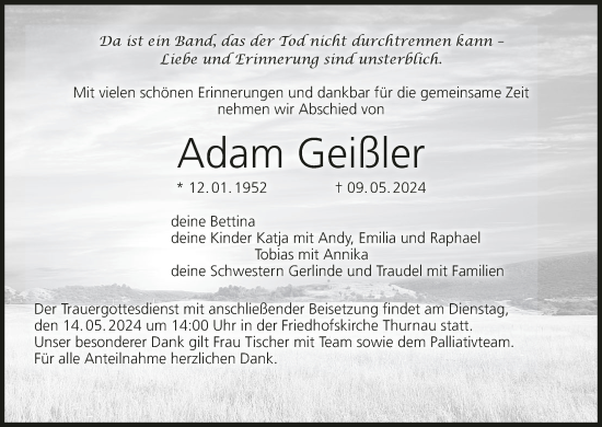 Anzeige von Adam Geißler von MGO