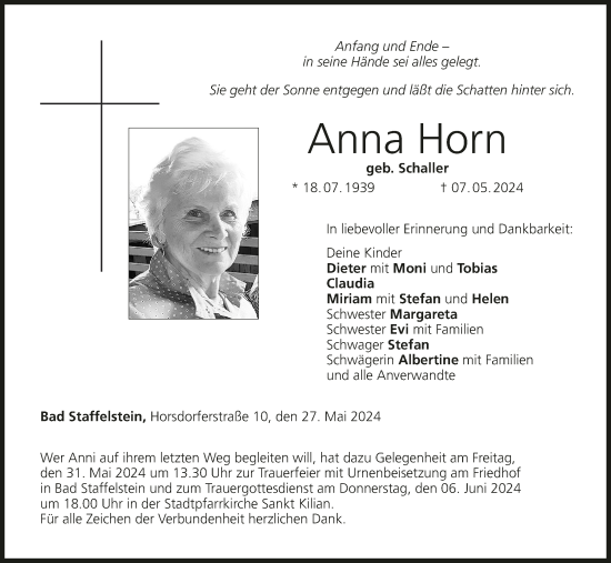 Anzeige von Anna Horn von MGO