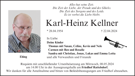 Anzeige von Karl-Heinz Kellner von MGO