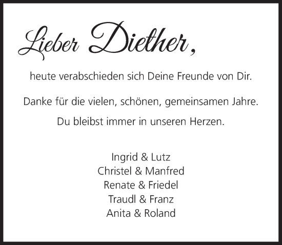 Anzeige von Diether  von MGO