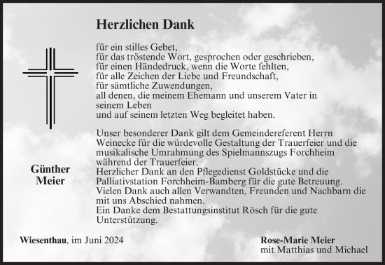 Anzeige von Günther Meier von MGO