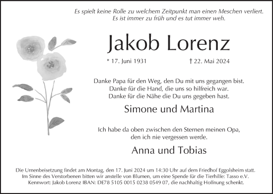 Anzeige von Jakob Lorenz von MGO