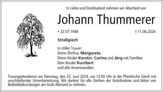 Anzeige von Johann Thummerer von MGO