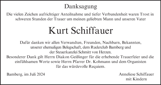 Anzeige von Kurt Schiffauer von MGO