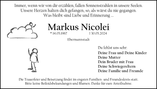 Anzeige von Markus Nicolei von MGO