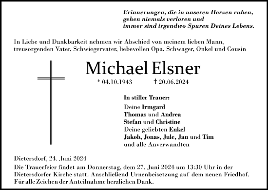 Anzeige von Michael Elsner von MGO