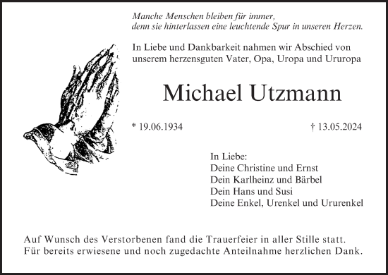 Anzeige von Michael Utzmann von MGO