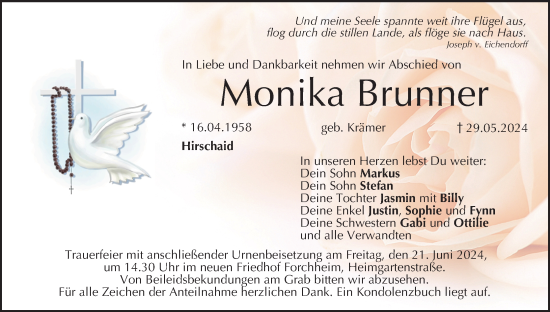 Anzeige von Monika Brunner von MGO