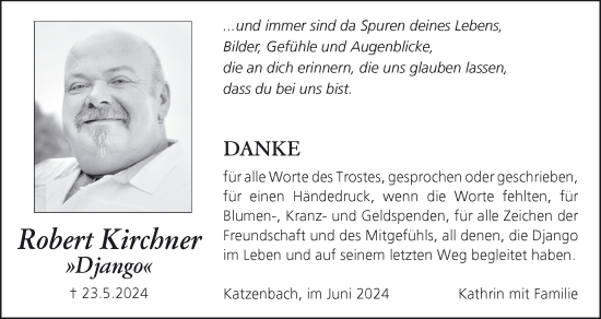 Anzeige von Robert  Kirchner von MGO