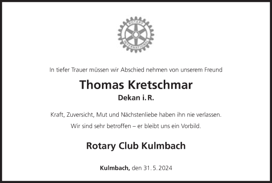 Anzeige von Thomas Kretschmar von MGO