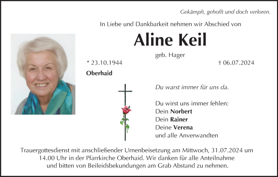 Anzeige von Aline Keil von MGO