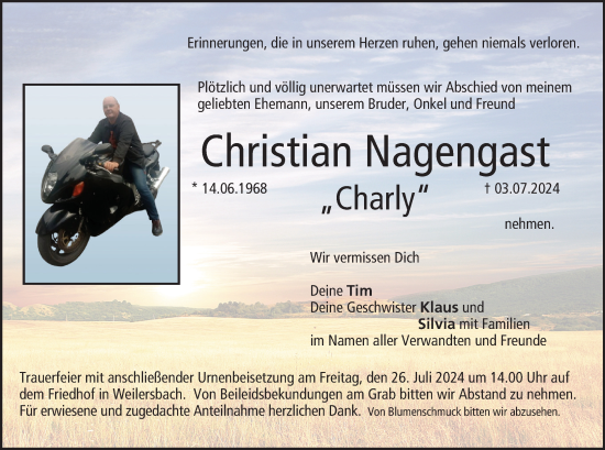 Anzeige von Christian Nagengast von MGO