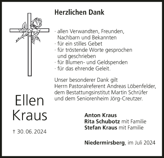 Anzeige von Ellen Kraus von MGO