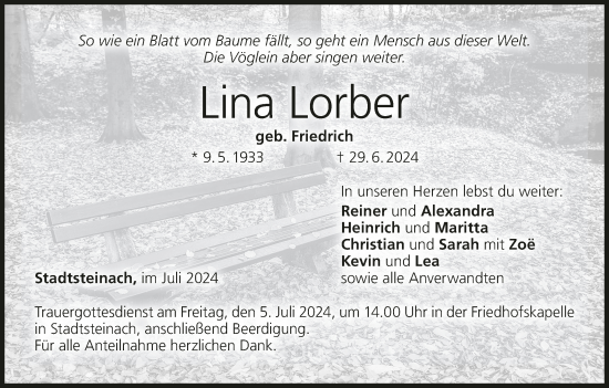 Anzeige von Lina Lorber von MGO