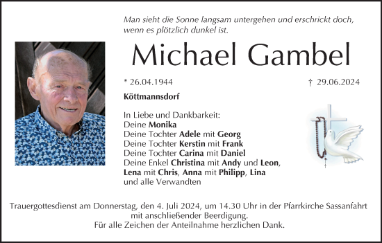 Anzeige von Michael Gambel von MGO