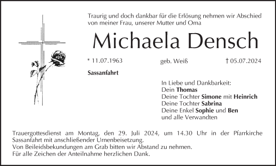 Anzeige von Michaela Densch von MGO