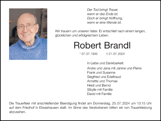 Anzeige von Robert Brandl von MGO