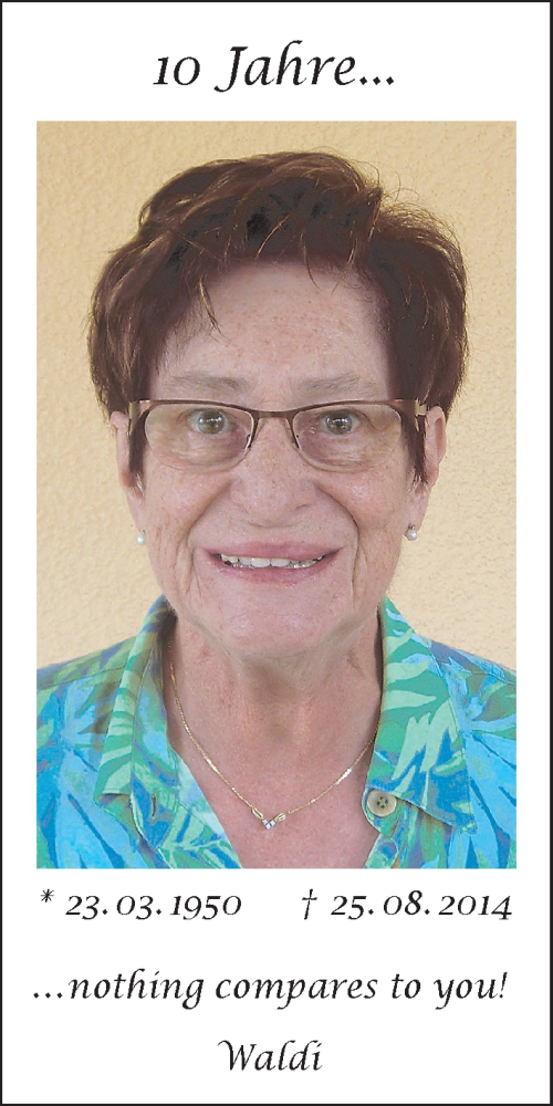 Anzeige von 10 Jahre  von MGO