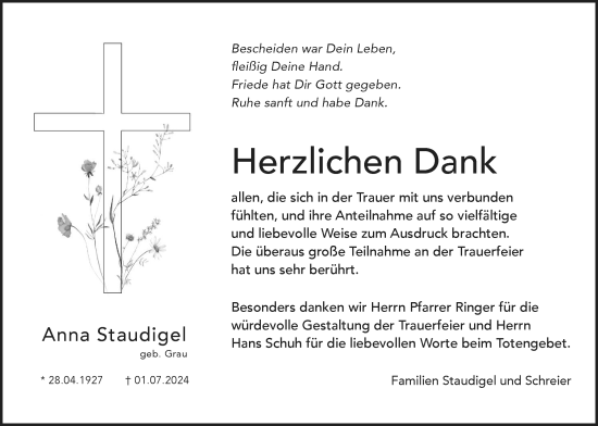 Anzeige von Anna Staudigel von MGO