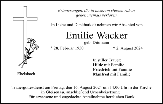 Anzeige von Emilie Wacker von MGO