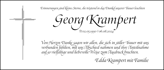 Anzeige von Georg Krampert von MGO
