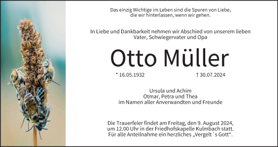 Anzeige von Otto Müller von MGO