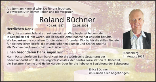 Anzeige von Roland Büchner von MGO