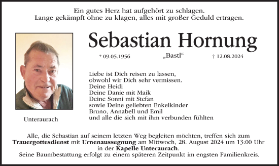 Anzeige von Sebastian Hornung von MGO