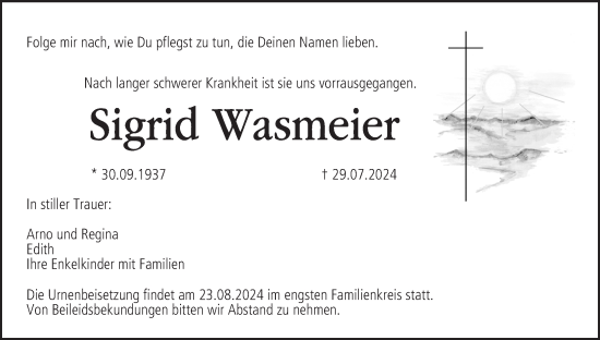 Anzeige von Sigrid Wasmeier von MGO
