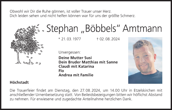 Anzeige von Stephan Amtmann von MGO