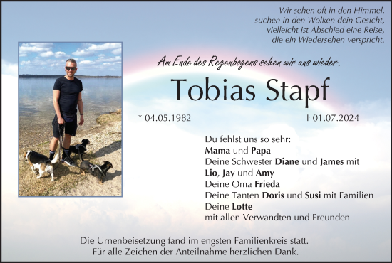Anzeige von Tobias Stapf von MGO