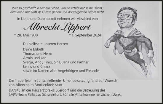 Anzeige von Albrecht Lippert von MGO