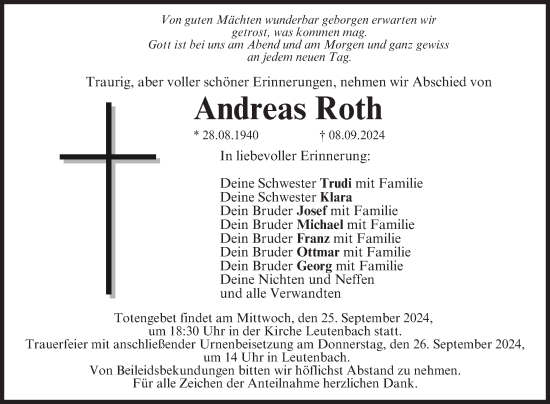 Anzeige von Andreas Roth von MGO