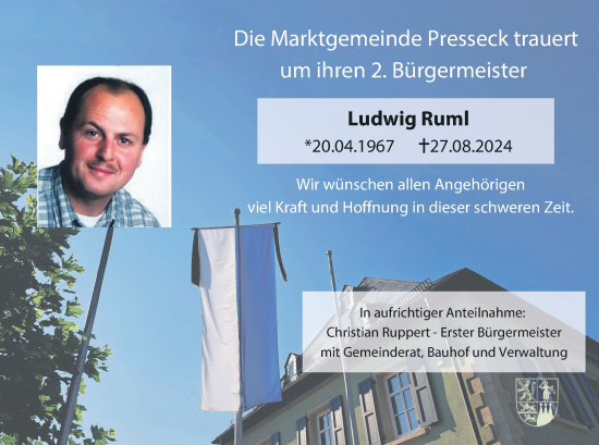 Anzeige von Ludwig Ruml von MGO