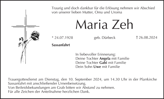 Anzeige von Maria Zeh von MGO