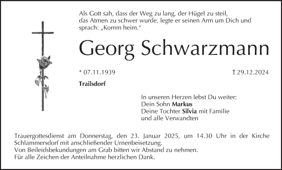 Anzeige von Georg Schwarzmann von MGO