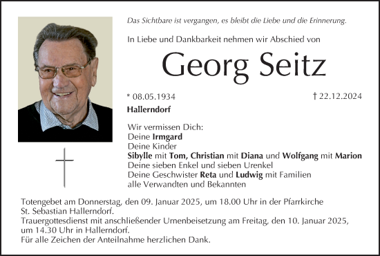 Anzeige von Georg Seitz von MGO