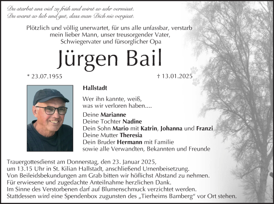 Anzeige von Jürgen Bail von MGO