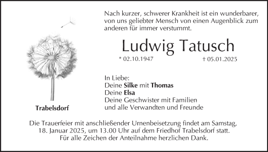 Anzeige von Ludwig Tatusch von MGO