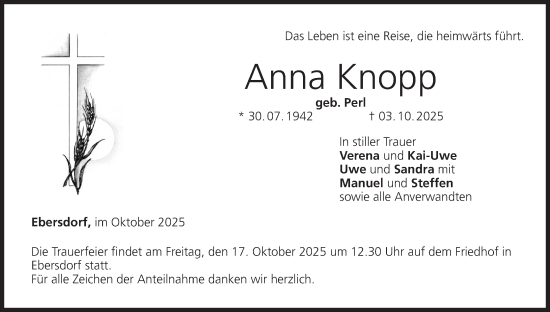 Anzeige von Anna Knopp von MGO