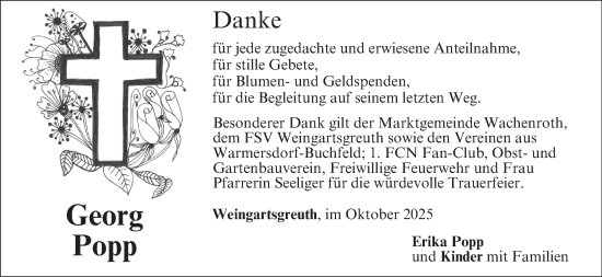 Anzeige von Georg Popp von MGO