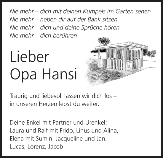 Anzeige von Hans  von MGO