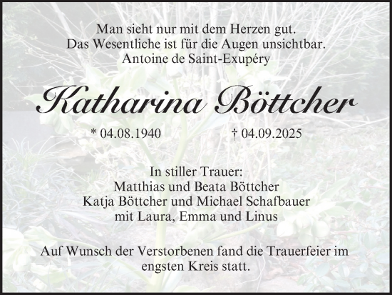Anzeige von Katharina Böttcher von MGO