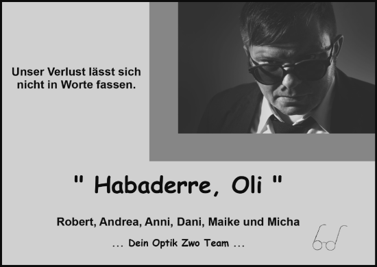 Anzeige von Oliver Seltmann von MGO