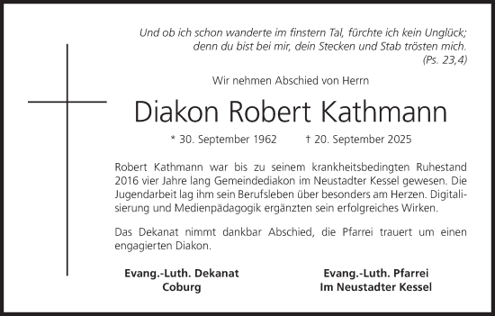Anzeige von Robert Kathmann von MGO