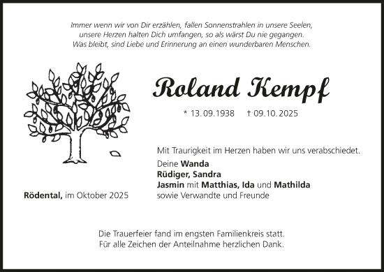 Anzeige von Roland Kempf von MGO