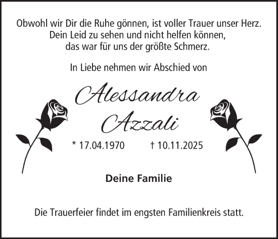 Anzeige von Alessandra Azzali von MGO