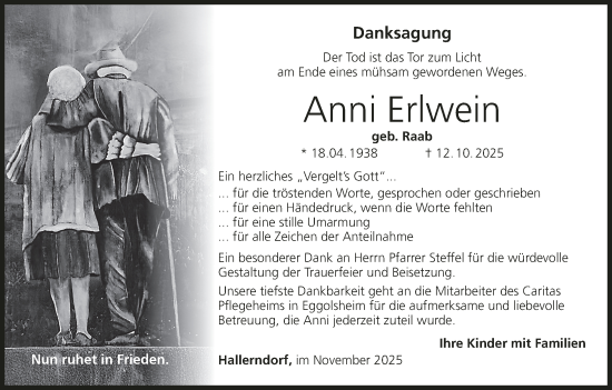 Anzeige von Anni Erlwein von MGO