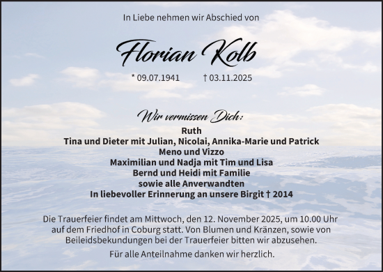 Anzeige von Florian Kolb von MGO