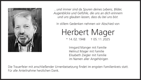 Anzeige von Herbert Mager von MGO